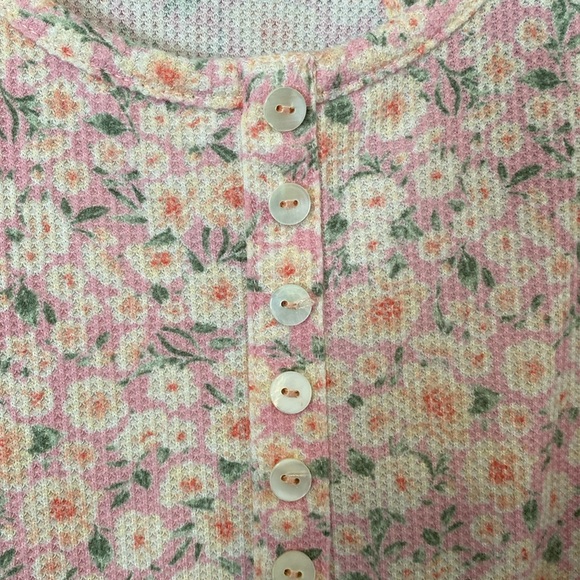 ๐ Floral Racer Back Tank - 7th Ray - Medium - Picture 4 of 6